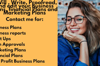 write customized business plans for your loan approval and start ups