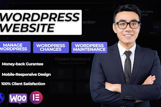 manage and maintain wordpress website with ongoing updates