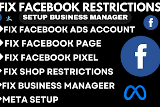 fix facebook marketplace issues and manage  meta ads