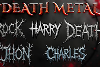 design a brutal death metal logo for your band