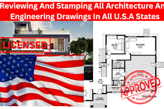 provide usa pe stamp, ohio, texas stamp,, architectural stamp for city permit