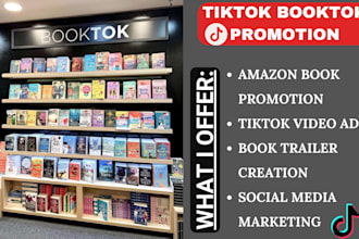 viral booktok promotion, tiktok video ads, book ranking, amazon ebook marketing
