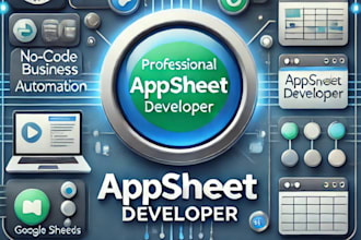 develop web and mobile apps using appsheet, google sheets, and glide