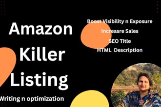 be ur amazon lister, fba  listing writing ,listing error, optimization