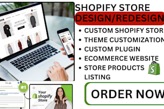 do custom shopify store design, redsign products customization coffee store