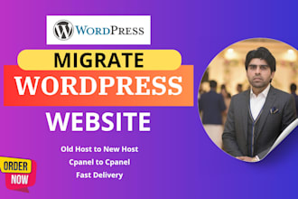 migrate or transfer wordpress website in few minutes