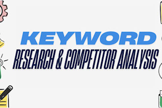 perform keyword research and competitor analysis for google or bing ad campaigns