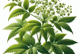 make botanical vector illustration of plant