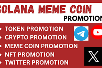 grow 10m crypto investor, crypto telegram promotion, solana meme coin promotion