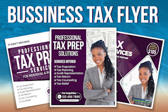 design unique and urgent tax flyers, credit repair flyers for your business