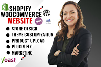 develop customize woocommerce shopify plugin theme printful dropshipping store