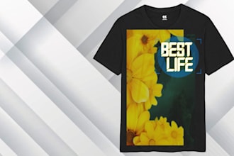 creat a unique t shirt design for your brand