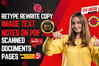 do retype rewrite copy image text notes from pdf, scanned documents pages