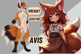 upload edit dps create 3d character vrchat avatar model furry nsfw anime vtuber