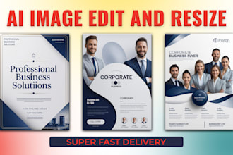 edit ai generated flyer, poster, banner, rollup, brochure