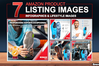 do amazon listing images, amazon infographic and product listing design