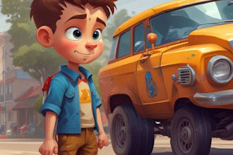 create cartoon character design