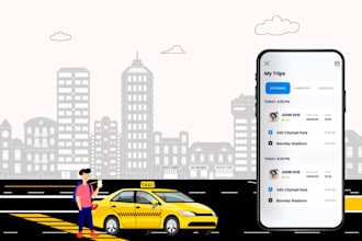 do native app development, react native, flutter taxi booking app, android, ios