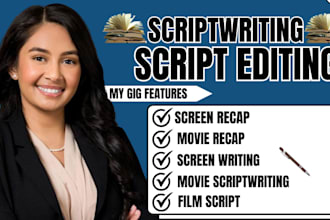 write film script, TV show, comedy script, screenplay,  screenwriting movieplay