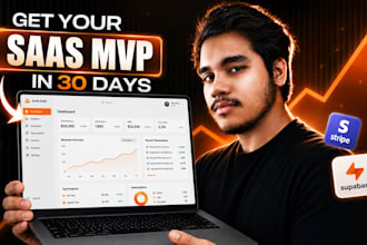 develop full stack ai saas mvp, web app and mobile app