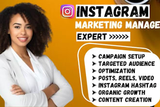 do instagram promotion and marketing manage, grow for super fast organic growth