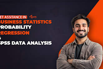 do business statistics, probability, regression analysis, spss data analysis