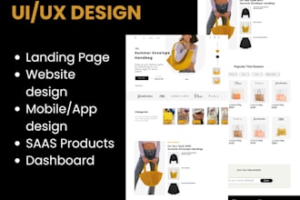 design a website app template UI UX web design in figma