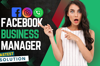 create facebook, instagram, whats app business manager and ads account