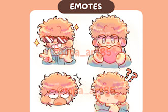 draw expressive emotes for twitch, discord, youtube, etc