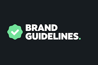 design a professional brand style guide and logo