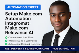 setup make com automation integromat make com relevance ai