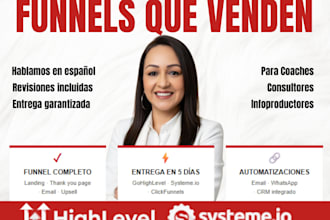 build automated funnels in systeme io  gohighlevel