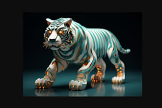 do 3d realistic cgi animal model, 3d animal animation for game asset
