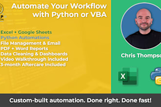 automate your task using vba or python scripts