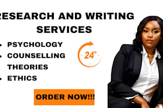 deliver quality content on pschology, counselling theories and ethics