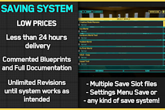 create a reliable saving system in unreal engine 5