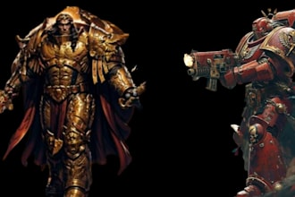build and paint tabletop minis for warhammer40k boardgame dnd space marine aos