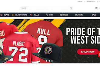 design sleek football jersey ecommerce website sportwear basketball golf website