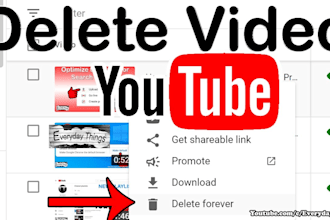 remove negative video and delete youtube channel videos