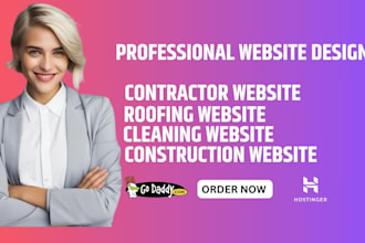 build contractor, construction, hvac, cleaning, plumbing solar roofing website