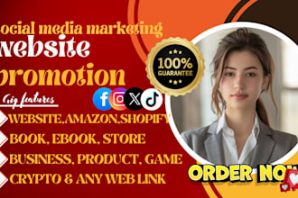 promote your website, business, product, games, amazon, book, blog, any link