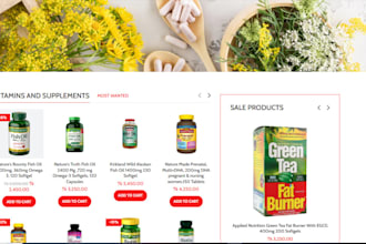 design and launch your private label vitamin store supplement shopify website