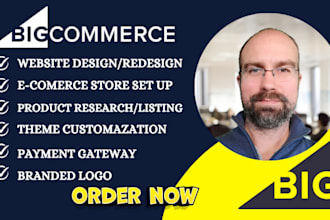 custom design and development bigcommerce store, customization and set up