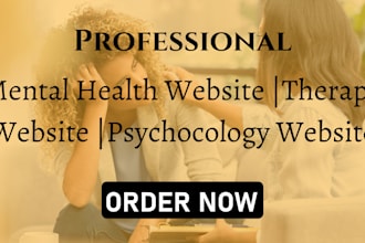 build mental health and therapy website, psychiatrists, psychology website