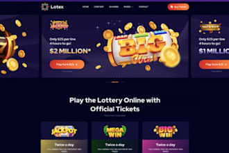 create and design raffle website, giveaway, competition website, ticket website