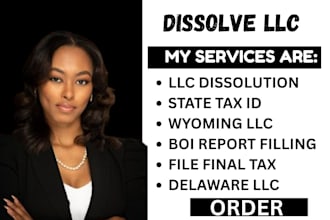 cancel corporation, close ein, dissolve llc, amend llc, us llc formation