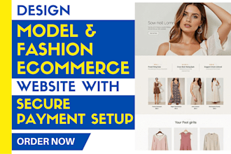design a model fashion ecommerce website with inventory management