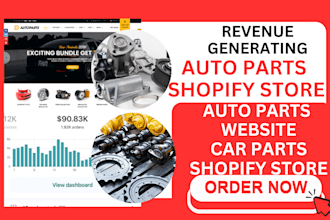 auto parts shopify store auto part website car part shopify store