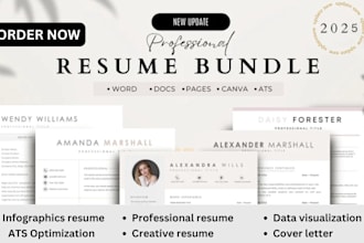 craft a minimalist infographic resume for creative professionals