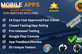 do 20 testers mobile ios app manual user usability qa review website testing